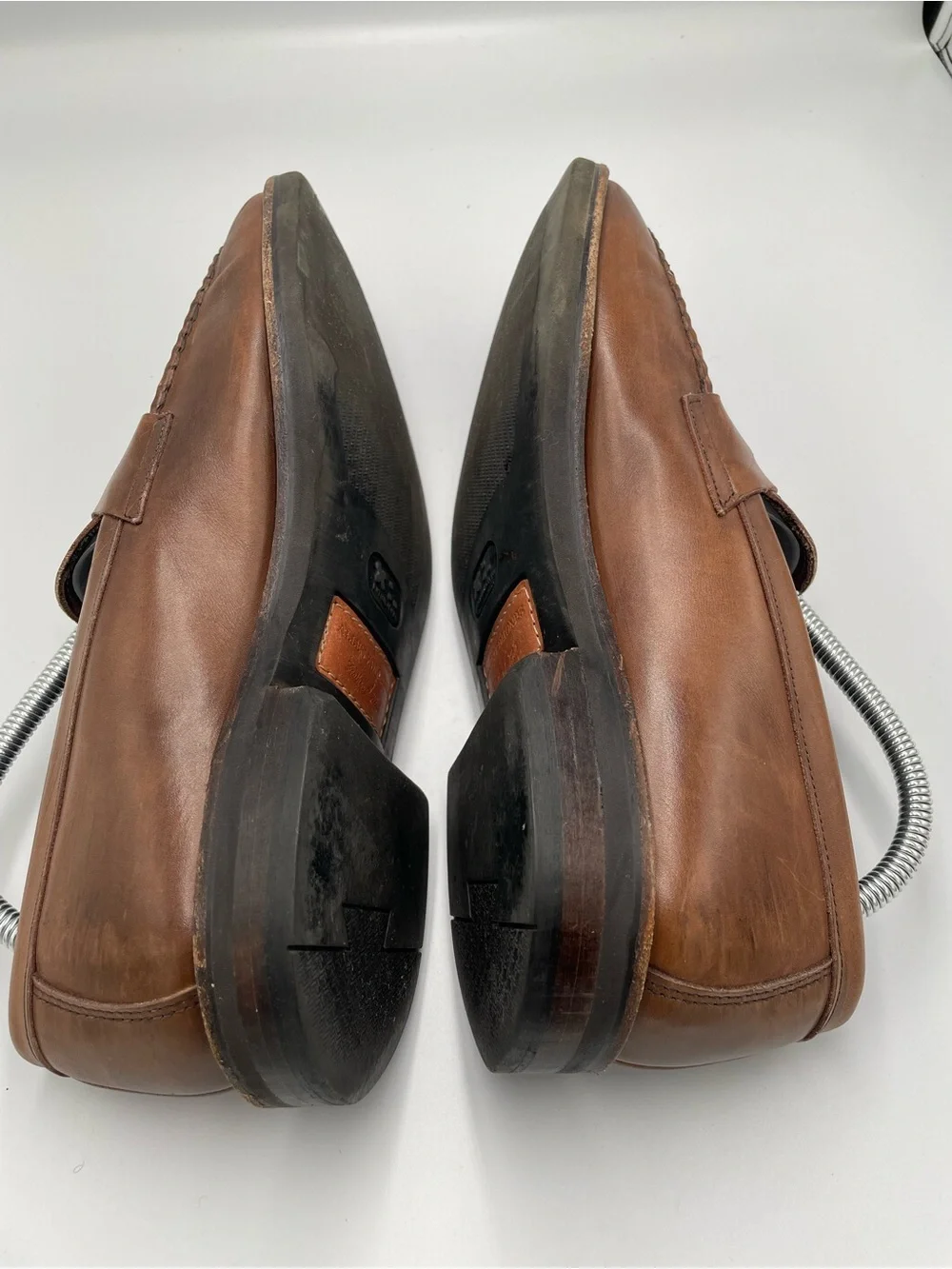 Allen Edmonds Nomad Penny Loafer Coffee Brown Leather Mens Dress Shoes 10 EEE